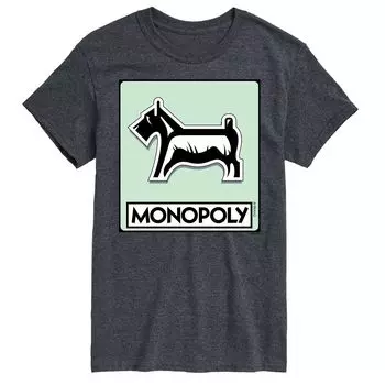Футболка с жетоном собаки Big & Tall Monopoly Licensed Character
