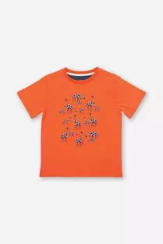 Футболка с жирафом Kite, оранжевый