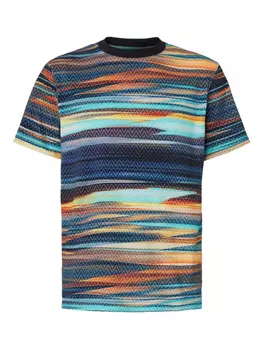 Футболка с зигзагообразным принтом Missoni, синий
