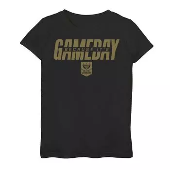 Футболка с золотым логотипом ESPN College GameDay для девочек 7–16 лет, потому что это GameDay Licensed Character