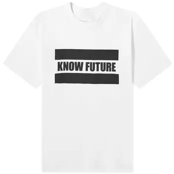Футболка Sacai Know Future, белый