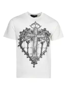 Футболка Sacred Heart Who Decides War, белый