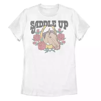 Футболка Saddle Up с цветочным рисунком лошади для юниоров
