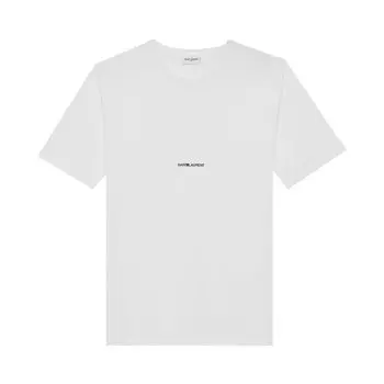 Футболка Saint Laurent Archive Logo Tee 'White', белый