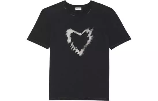Футболка Saint Laurent Heart, черный