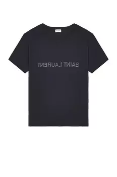 Футболка Saint Laurent Reverse, цвет Marine & Natural