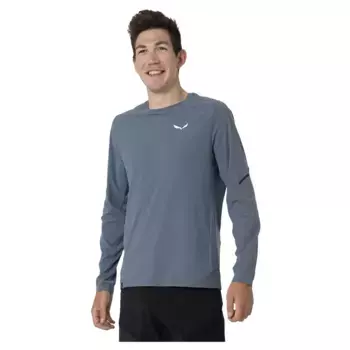 Футболка Salewa Pedroc Dry long sleeve, синий