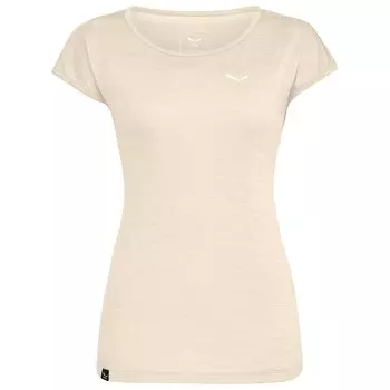 Футболка Salewa Puez Melange Dry S/S Tee, цвет Oatmeal Melange