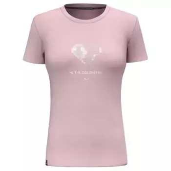 Футболка Salewa Pure Heart Dry, розовый