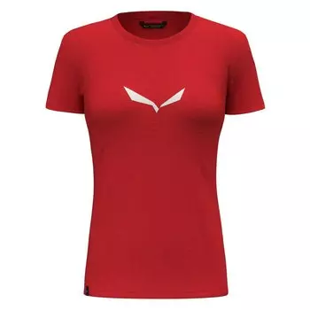 Футболка Salewa Solidlogo Dri-Release, красный