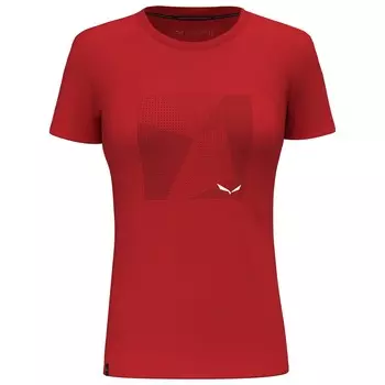 Футболка Salewa Women's Pure Building Dry, цвет Flame