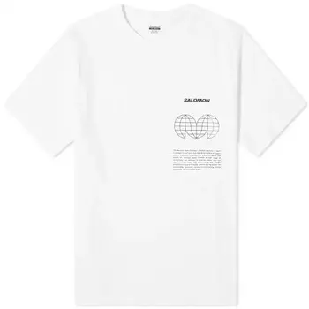Футболка Salomon Globe Graphic Ss Tee, белый