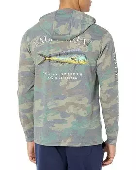 Футболка Salty Crew EL Dorado Hood Tech Tee, цвет Camo