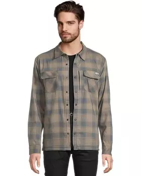 Футболка Salty Crew Fathom Long Sleeve Tech Shacket, цвет Pewter