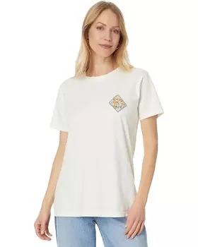 Футболка Salty Crew Floral Tippet Boyfriend Tee, цвет Off White
