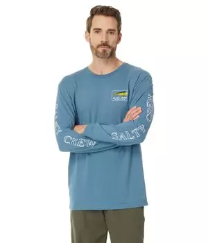 Футболка Salty Crew Golden Mahi Premium Long, цвет Slate