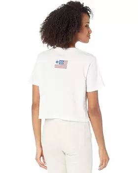 Футболка Salty Crew Stars & Stripes Crop Boyfriend Short Sleeve Tee, белый