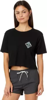 Футболка Salty Crew Tippet Fill Crop Tee, черный