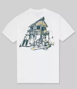 Футболка Salty Hideaway с короткими рукавами Salt Life, белый