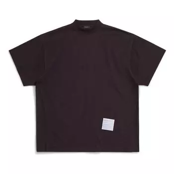 Футболка sample sticker t-shirt oversized 'black' Balenciaga, черный