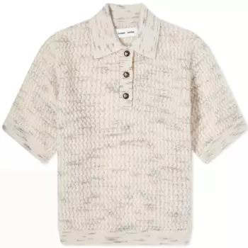 Футболка Samse Samse Bri Knitted Polo, бежевый