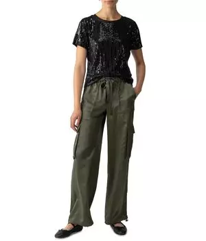 Футболка Sanctuary Sequin Perfect Tee, черный