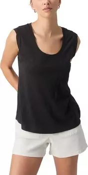 Футболка Sanctuary Traveler Twist Sleeve Tee, черный