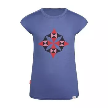 Футболка Sandefjord для девочек лотос синий TROLLKIDS, цвет blau