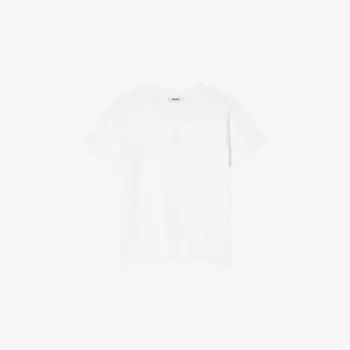Футболка Sandro с круглым вырезом и вышитым логотипом, белый