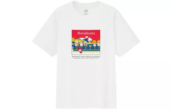 Футболка Sanrio X женская белая Uniqlo