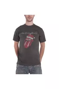 Футболка Санта Лик The Rolling Stones, серый