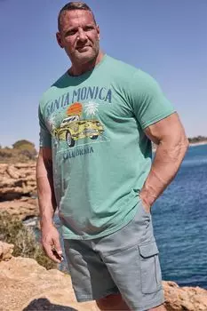 Футболка Санта-Моники Badrhino Big & Tall, синий