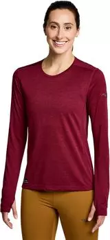 Футболка Saucony Stopwatch Long Sleeve, цвет Sundown Heather
