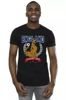 Футболка сборной Англии по футболу Scooby Doo, черный