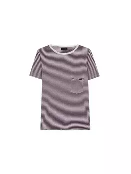 Футболка Scalpers, винно-красный/белый