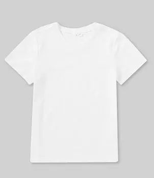 Футболка Scene&Heard Little Boys 2T-7 с короткими рукавами и v-образным вырезом, белый