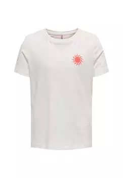 Футболка счастливая рубашка с короткими рукавами Kidsonly, бежевый