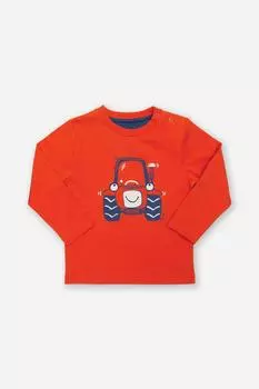 Футболка «Счастливый трактор» Kite, оранжевый