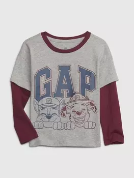 Футболка «щенячий патруль» Gap, серый