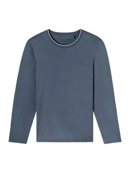 Футболка Schiesser Pyjamaoberteil Mix & Relax, синий