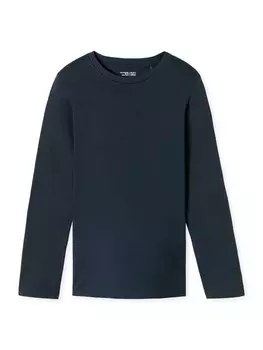 Футболка Schiesser Pyjamaoberteil Mix + Relax, темно-синий