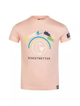 Футболка SCHIETWETTER Kinder Charlie, aus 100% Baumwolle, Logo Print,, розовый
