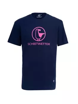 Футболка SCHIETWETTER Lou Basic, цвет navy/pink