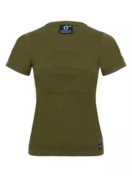 Футболка SCHIETWETTER Martha, 3D-Prgung, оливковый