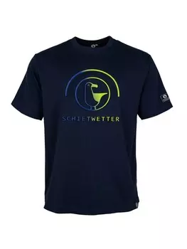 Футболка SCHIETWETTER T-Shirt Dirk, Rundhals, Shirt,, темно-синий
