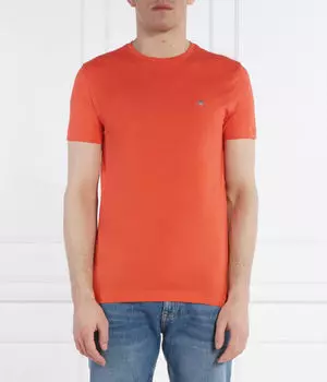 Футболка щит Slim fit Gant, оранжевый