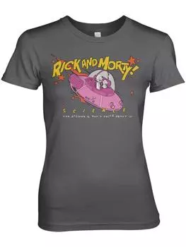Футболка Science Girly Tee Rick and Morty, серый
