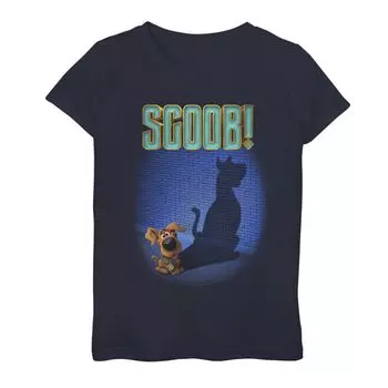 Футболка Scoob An Shadow Silhouette с графическим рисунком для девочек 7–16 лет Licensed Character, синий