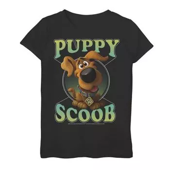 Футболка Scoob с изображением маленького Скуби для девочек 7–16 лет, 2020 г. Licensed Character, черный