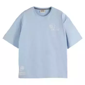 Футболка Scotch & Soda 180351 Loose Fit, синий